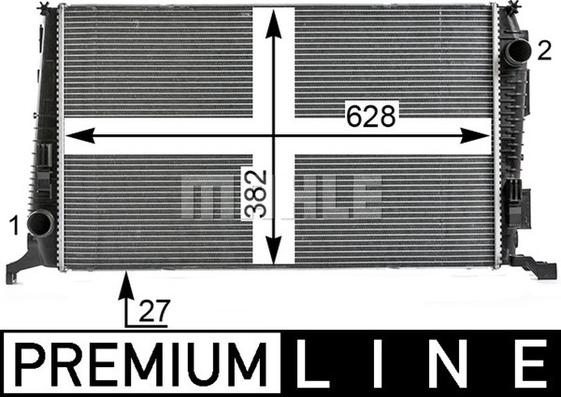 Wilmink Group WG2183801 - Radiator, engine cooling autospares.lv