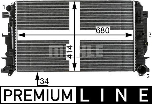 Wilmink Group WG2183813 - Radiator, engine cooling autospares.lv