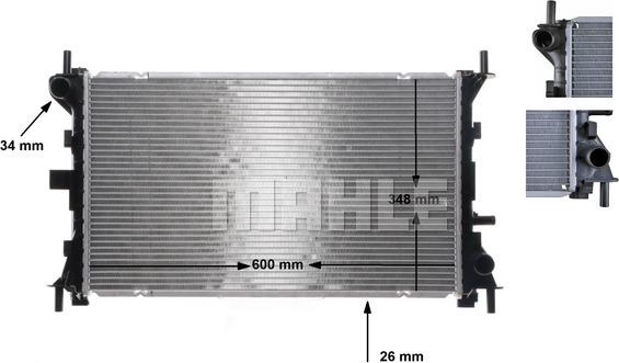 Wilmink Group WG2183835 - Radiator, engine cooling autospares.lv