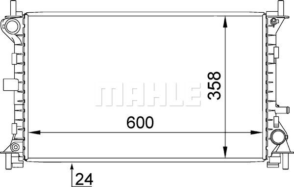 Wilmink Group WG2183835 - Radiator, engine cooling autospares.lv