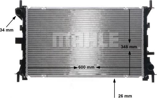 Wilmink Group WG2183835 - Radiator, engine cooling autospares.lv