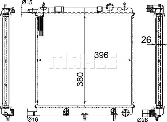 Wilmink Group WG2183746 - Radiator, engine cooling autospares.lv