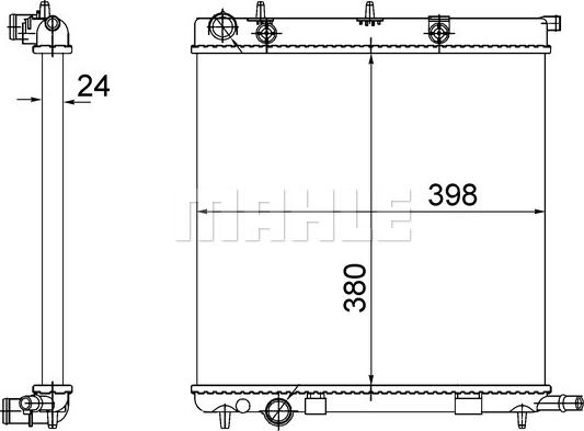 Wilmink Group WG2183747 - Radiator, engine cooling autospares.lv