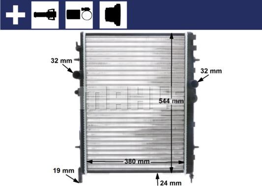 Wilmink Group WG2183705 - Radiator, engine cooling autospares.lv