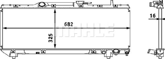 Wilmink Group WG2183725 - Radiator, engine cooling autospares.lv