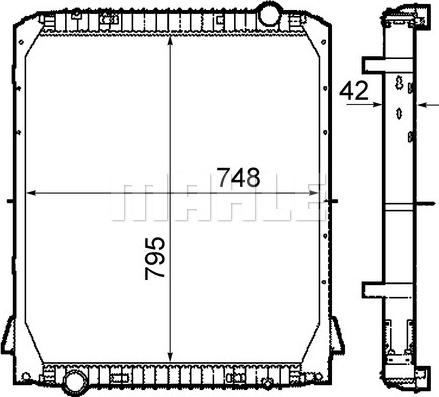 Wilmink Group WG2182946 - Radiator, engine cooling autospares.lv