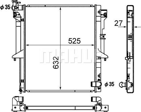 Wilmink Group WG2182912 - Radiator, engine cooling autospares.lv