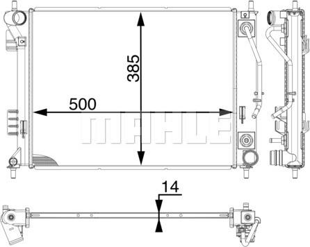 Wilmink Group WG2182979 - Radiator, engine cooling autospares.lv