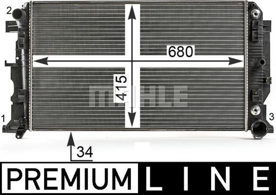 Wilmink Group WG2182447 - Radiator, engine cooling autospares.lv