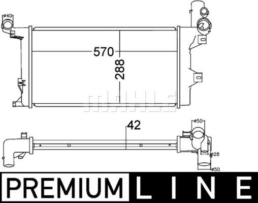 Wilmink Group WG2182460 - Radiator, engine cooling autospares.lv