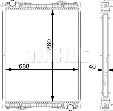 Wilmink Group WG2182418 - Radiator, engine cooling autospares.lv