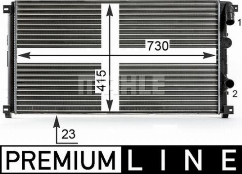 Wilmink Group WG2182505 - Radiator, engine cooling autospares.lv