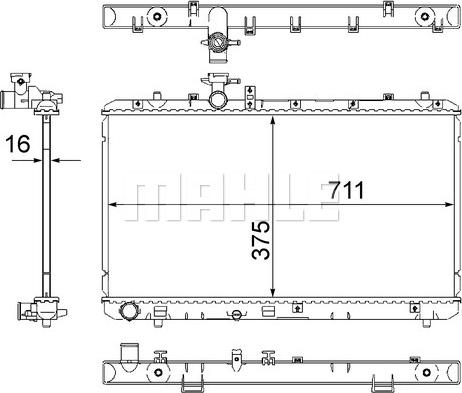 Wilmink Group WG2182523 - Radiator, engine cooling autospares.lv