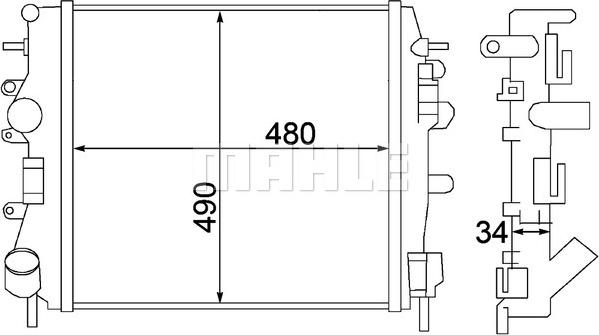 Wilmink Group WG2182694 - Radiator, engine cooling autospares.lv