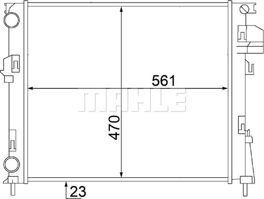 Wilmink Group WG2182691 - Radiator, engine cooling autospares.lv