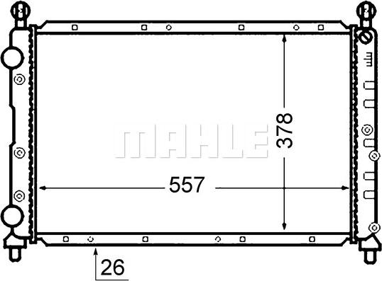 Wilmink Group WG2182604 - Radiator, engine cooling autospares.lv