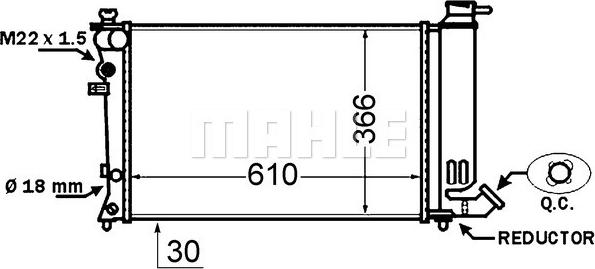 Wilmink Group WG2182626 - Radiator, engine cooling autospares.lv