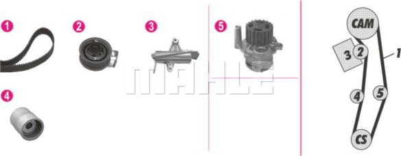 Wilmink Group WG2182109 - Water Pump & Timing Belt Set autospares.lv