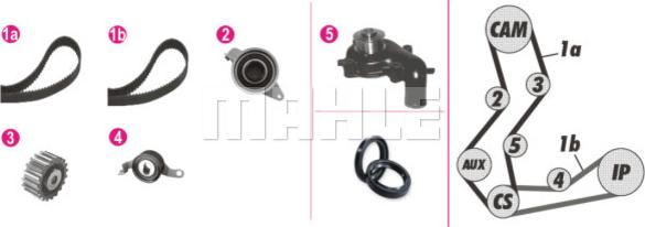 Wilmink Group WG2182187 - Water Pump & Timing Belt Set autospares.lv