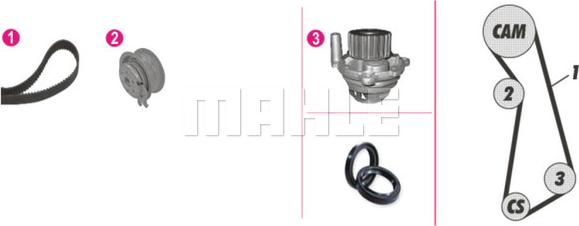 Wilmink Group WG2182123 - Water Pump & Timing Belt Set autospares.lv