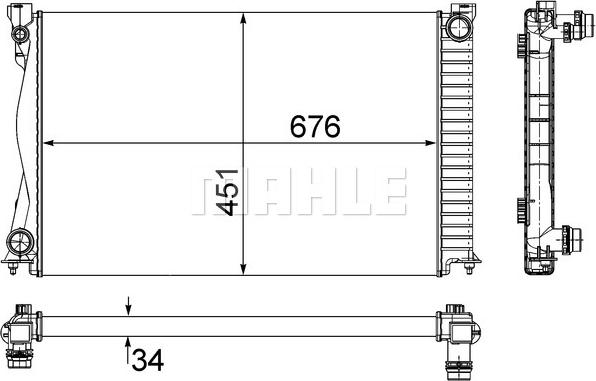 Wilmink Group WG2182894 - Radiator, engine cooling autospares.lv