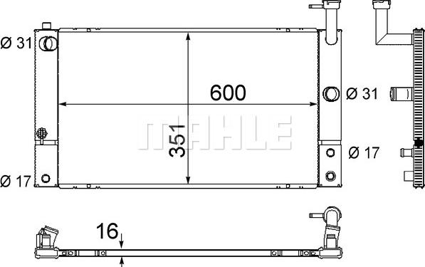 Wilmink Group WG2182884 - Radiator, engine cooling autospares.lv