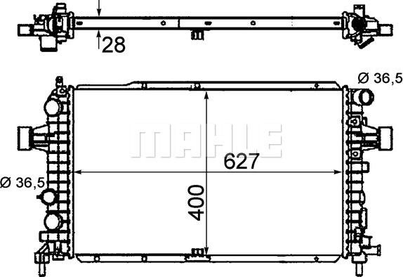 Wilmink Group WG2182885 - Radiator, engine cooling autospares.lv