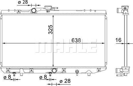 Wilmink Group WG2182834 - Radiator, engine cooling autospares.lv