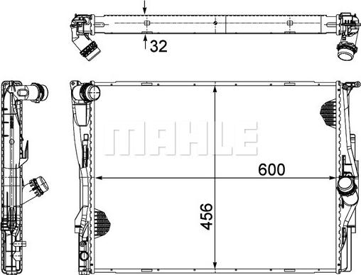 Wilmink Group WG2182307 - Radiator, engine cooling autospares.lv