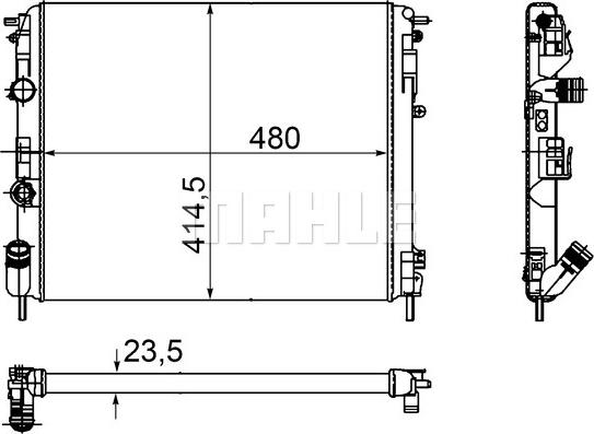 Wilmink Group WG2182381 - Radiator, engine cooling autospares.lv