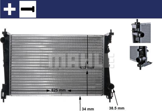 Wilmink Group WG2182338 - Radiator, engine cooling autospares.lv