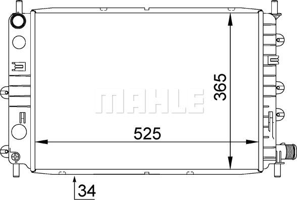 Wilmink Group WG2182377 - Radiator, engine cooling autospares.lv