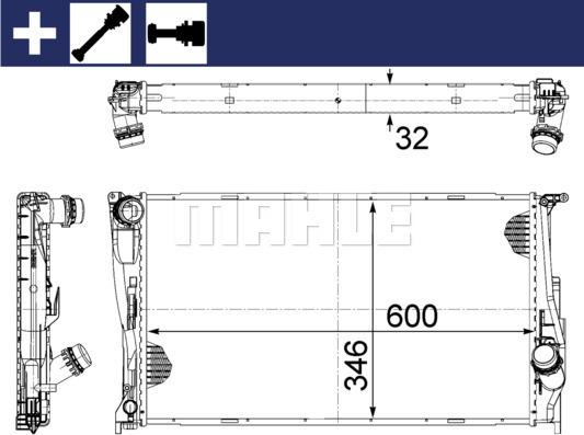 Wilmink Group WG2182296 - Radiator, engine cooling autospares.lv