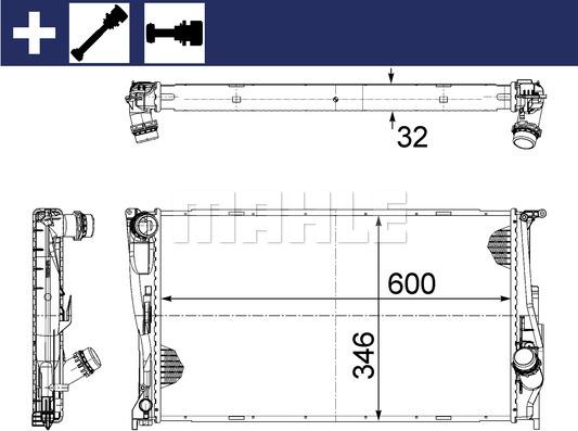 Wilmink Group WG2182298 - Radiator, engine cooling autospares.lv