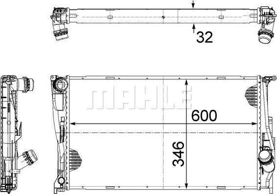 Wilmink Group WG2182298 - Radiator, engine cooling autospares.lv