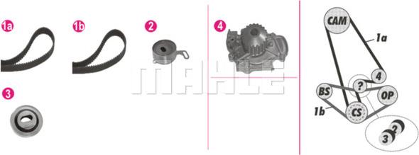 Wilmink Group WG2182214 - Water Pump & Timing Belt Set autospares.lv