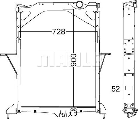 Wilmink Group WG2182744 - Radiator, engine cooling autospares.lv