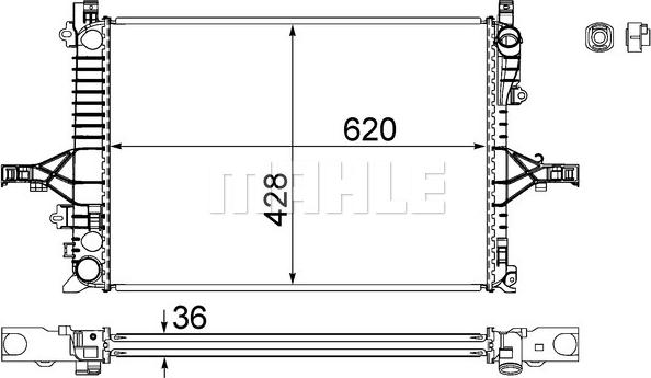 Wilmink Group WG2182732 - Radiator, engine cooling autospares.lv