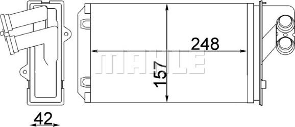 Wilmink Group WG2179974 - Heat Exchanger, interior heating autospares.lv