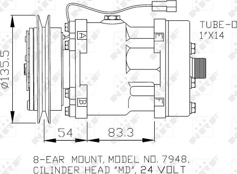 Wilmink Group WG2260547 - Compressor, air conditioning autospares.lv