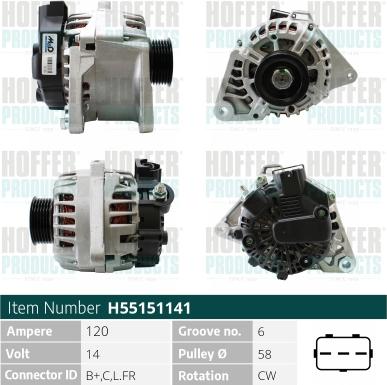 Wilmink Group WG2263646 - Alternator autospares.lv