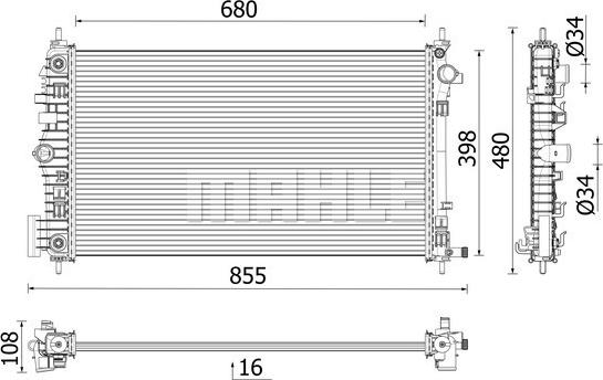 Wilmink Group WG2204739 - Radiator, engine cooling autospares.lv