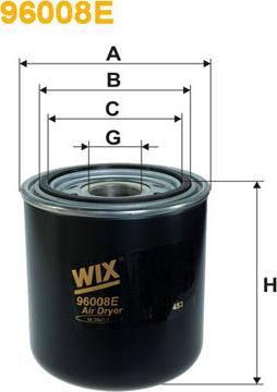 WIX Filters 96008E - Air Dryer Cartridge, compressed-air system autospares.lv