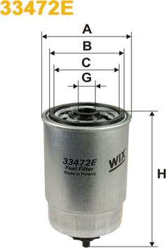 WIX Filters 33472E - Fuel filter autospares.lv