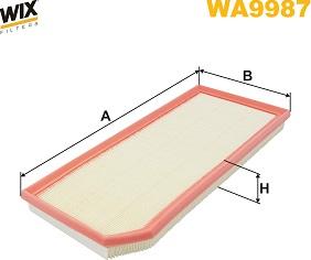 WIX Filters WA9987 - Air Filter, engine autospares.lv