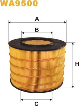 WIX Filters WA9500 - Air Filter, engine autospares.lv