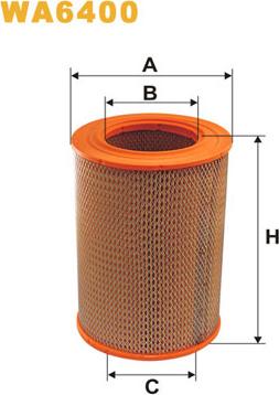 WIX Filters WA6400 - Air Filter, engine autospares.lv