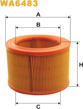WIX Filters WA6483 - Air Filter, engine autospares.lv