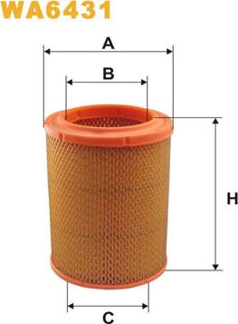 WIX Filters WA6431 - Air Filter, engine autospares.lv