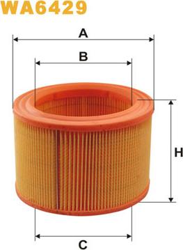 WIX Filters WA6429 - Air Filter, engine autospares.lv